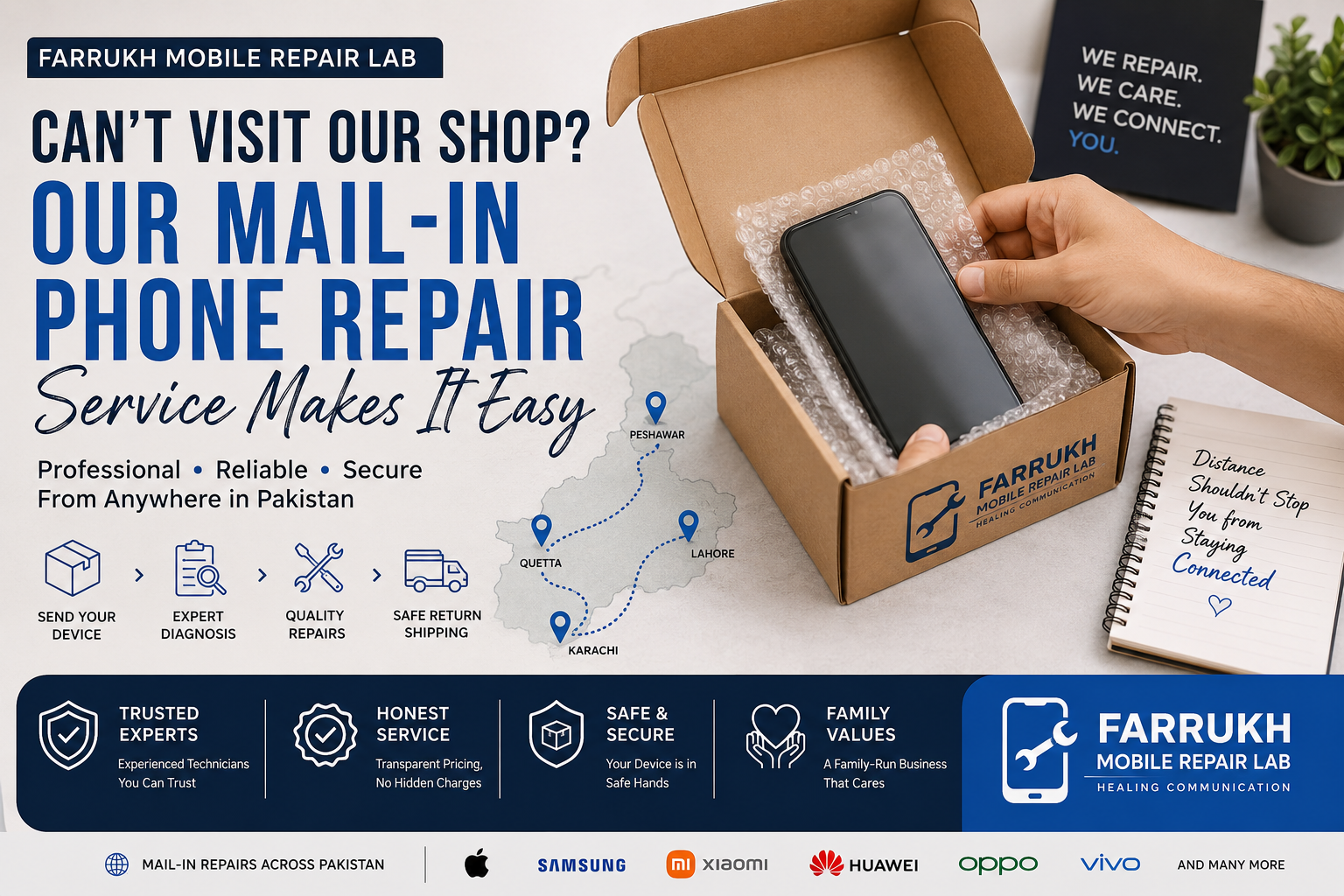 Can't Visit Our Shop? Our Mail-In Phone Repair Service Makes It Easy
